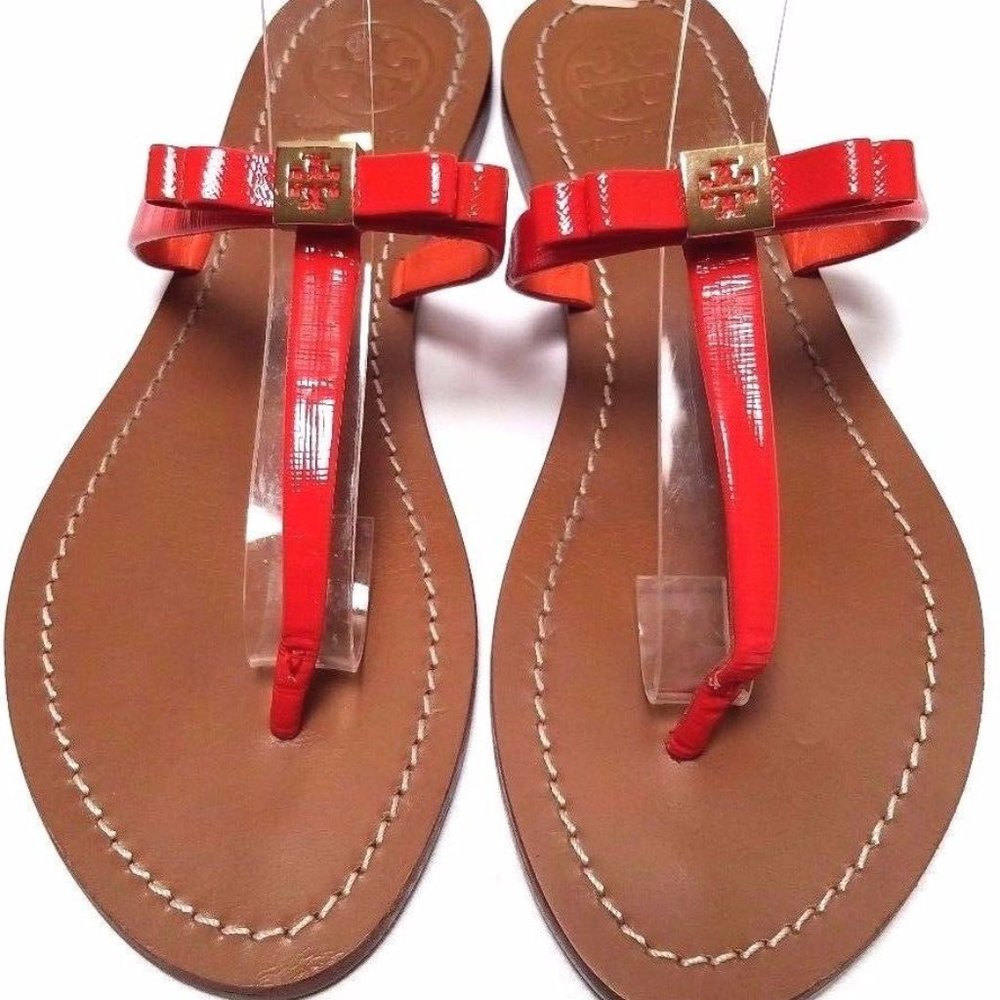 Tory Burch Orange Leighanne Sandals